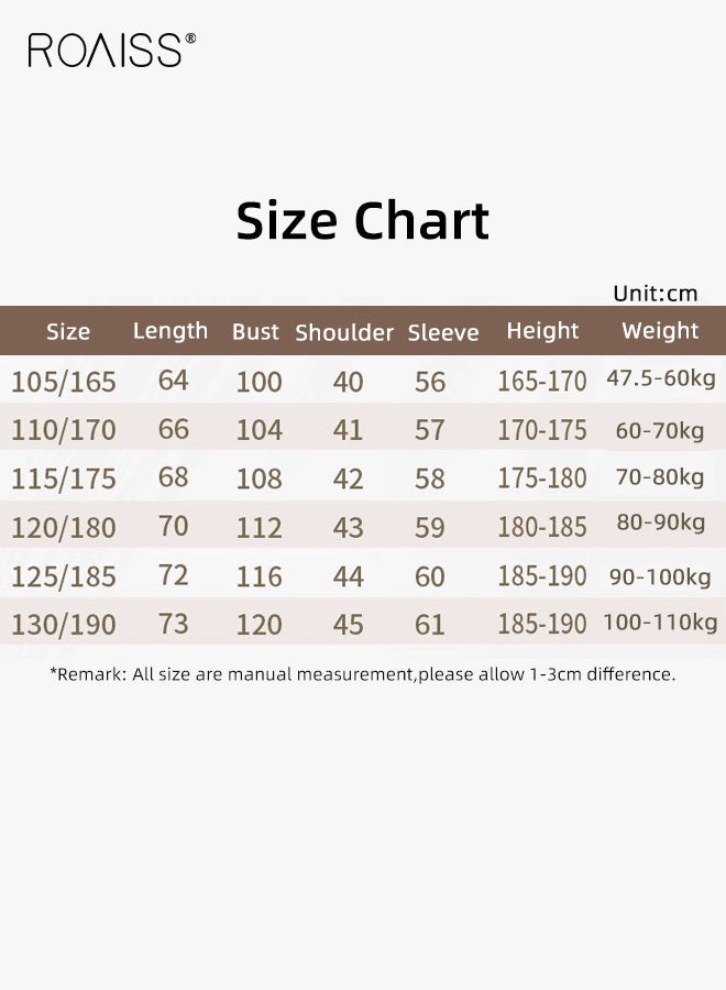 رويس سترة كارديجان محبوكة بحافة مضلعة للرجال لفصل الربيع والخريف، ياقة أنيقة، سترة كارديجان كاجوال بأزرار للرجال، جيوب متعددة للارتداء اليومي في العمل - Image 5