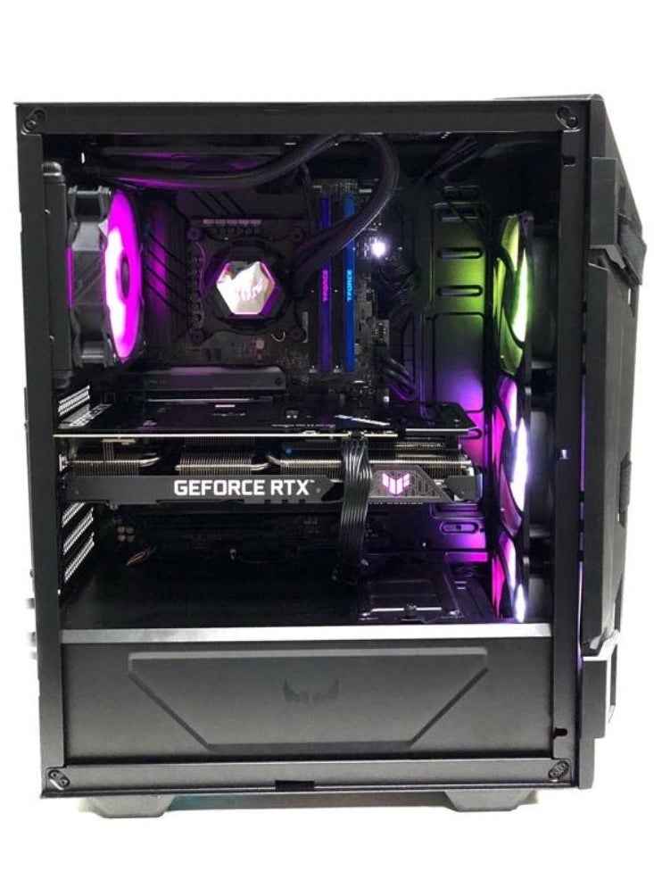 NANOTECH - Team Arsenic Gaming PC- Intel Core i7-14700KF Processor, 20 Cores & 28 Threads, DDR5 32GB (2*16) Ram, 1TB NVMe M.2 PCIe SSD, Nvidia RTX 4060 Dual OC Edition 8GB GDDR6 Graphics Card, 2 Fan AIO Liquid Cooler, 650W 80 Plus Standard Power Supply, Windows 11 Pro | Wi-Fi - Image 1
