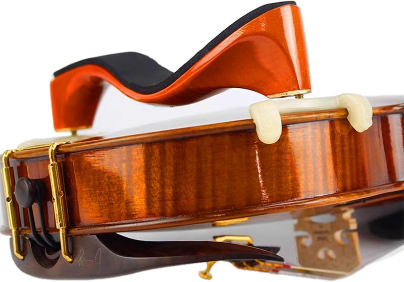 amzz 4/4 Violin Shoulder Rest – Maple Wood, Comfortable Foam Pad & Height Adjustable Feet, Fits 3/4 & 4/4 Violins, 12" & 13" Violas for Kids & Adults - Image 4