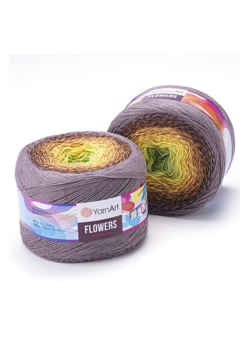 YarnArt Set Of 2 Pcs  Flowers Yarn For Knitting - Image 1