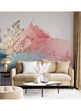 Beautiful Flowers And Leaves Fabric Wallpaper Covers An Area ​​Up To 4.2Mx3M With Adhesive  And Smoothing Tool - pzsku/ZC58956B8F7745B36465FZ/45/_/1730909965/a350af0d-5f7c-4656-b64b-540c574266f0