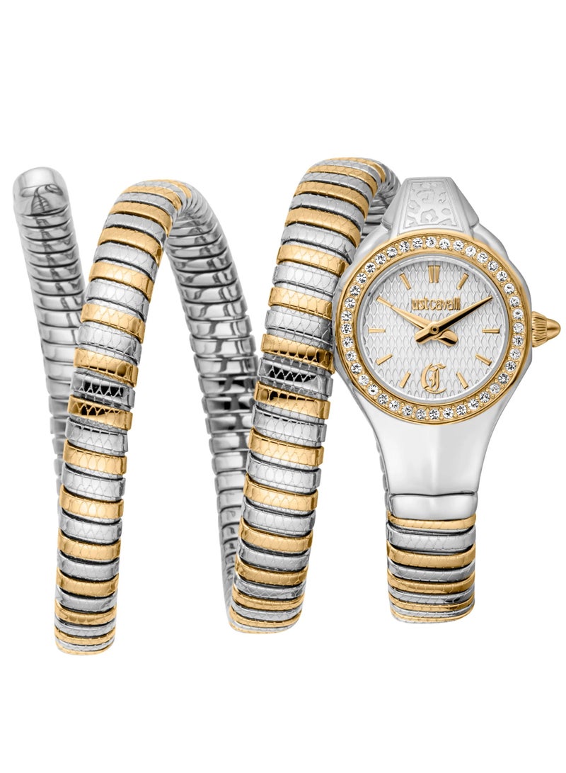 JC Just Cavalli Women's Signature Snake Quartz Watch JC1L355M0055 - Image 1