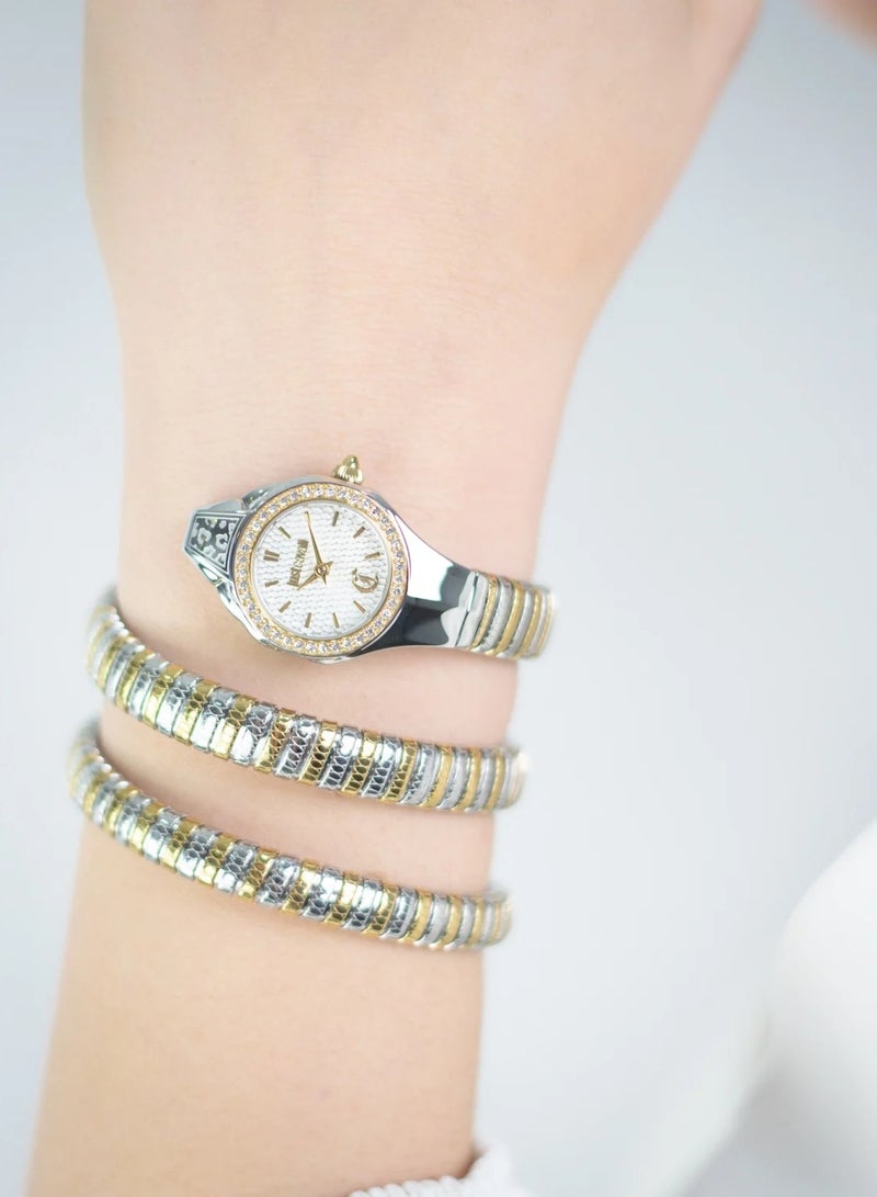 JC Just Cavalli Women's Signature Snake Quartz Watch JC1L355M0055 - Image 4