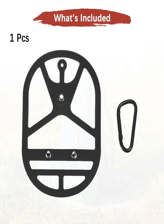 TIXIPEM Shoe Holster for Backpack [1SET] - Elastic Silicone Footwear Holder with Clip Use for Travel & Outdoors & Sports - [Black-M] Hang Extra Shoes Cleats Boots - Image 4