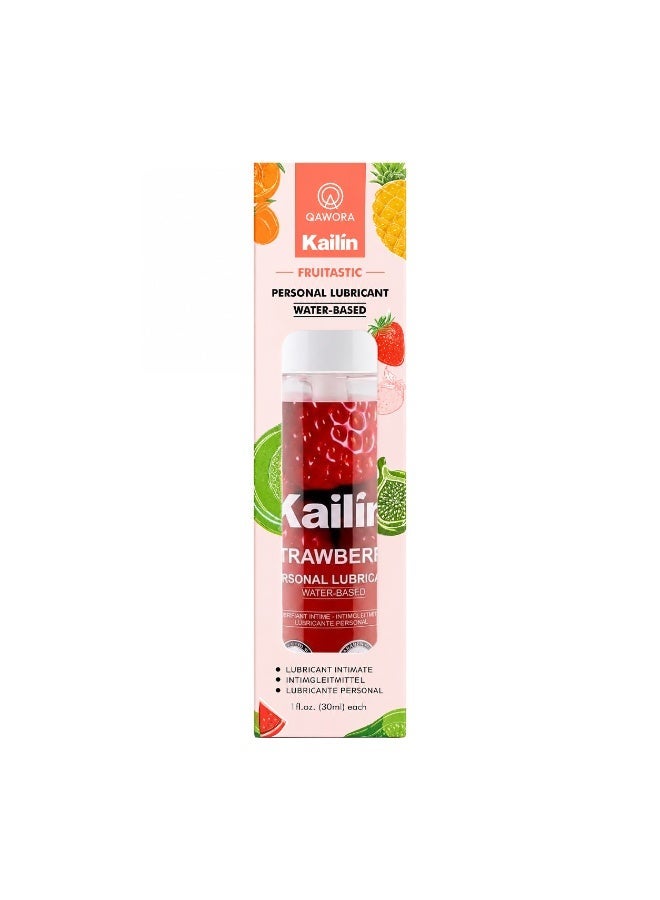 Qawora Kailin Personal Lubricant Water-Based Gel for Men & Women, Smooth Long-Lasting Formula, Non-Sticky & Easy to Clean, Intimate Moisturizing Gel, 30ml (Strawberry) - Image 2