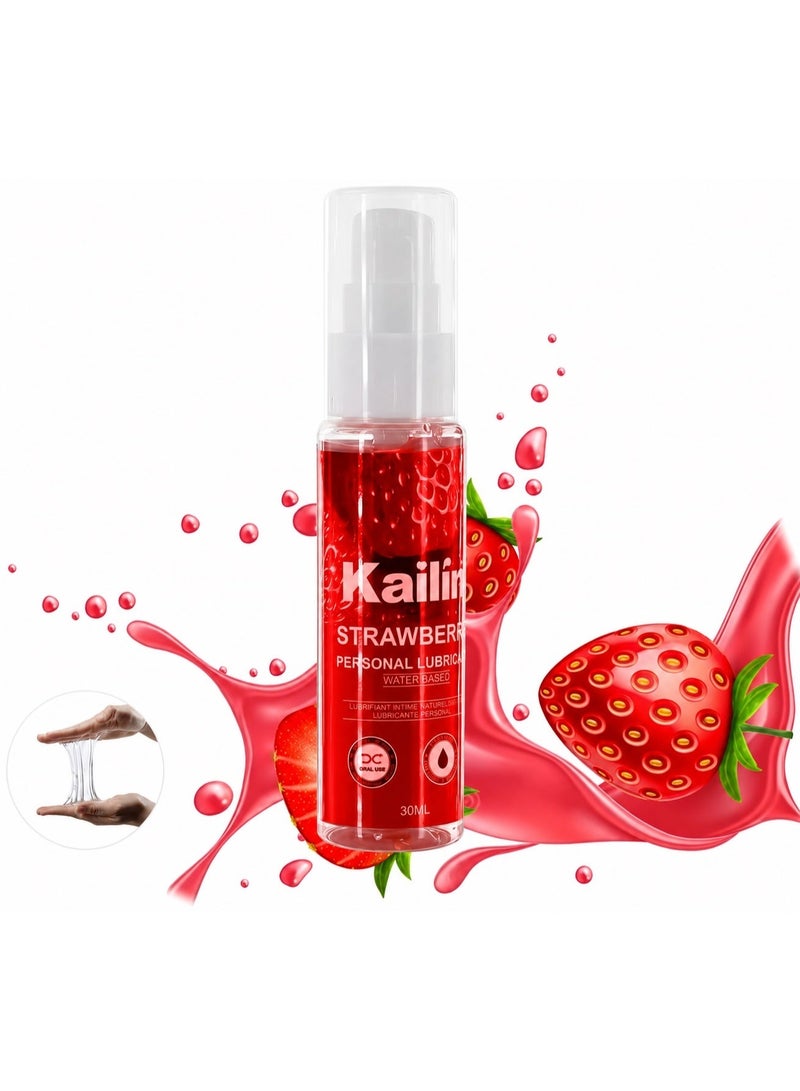 Qawora Kailin Personal Lubricant Water-Based Gel for Men & Women, Smooth Long-Lasting Formula, Non-Sticky & Easy to Clean, Intimate Moisturizing Gel, 30ml (Strawberry) - Image 5