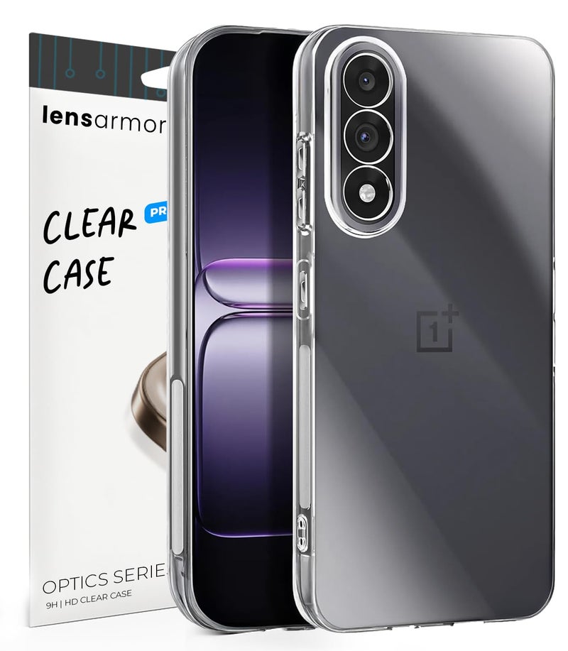 Lensarmor Compatible with OnePlus Nord 5 Clear Back Cover (Transparent) – Soft Silicone TPU Case, Slim & Lightweight, Scratch Resistant, Shock Absorption, Precise Fit - Image 1