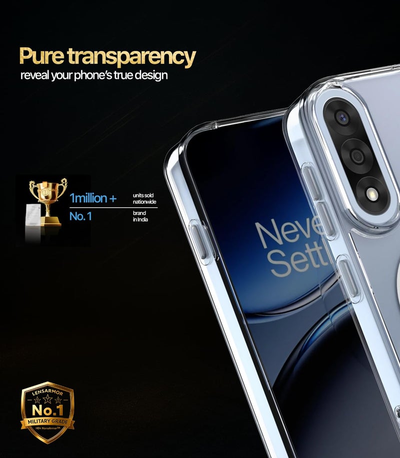 Lensarmor Compatible with OnePlus Nord 5 Clear Back Cover (Transparent) – Soft Silicone TPU Case, Slim & Lightweight, Scratch Resistant, Shock Absorption, Precise Fit - Image 5