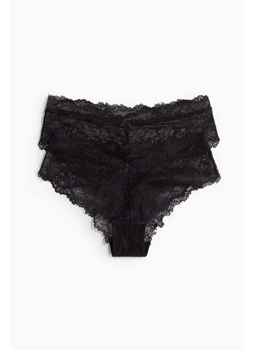 H&M 2-Pack Lace Hipster Briefs