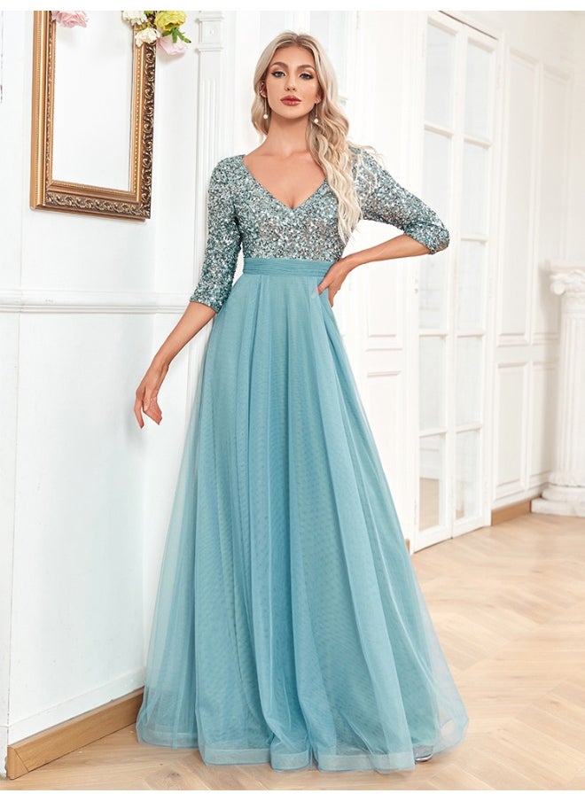 Madam Uniq Sequin Bodice Gown Dress  - Image 1