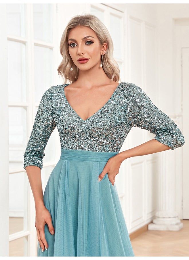 Madam Uniq Sequin Bodice Gown Dress  - Image 3