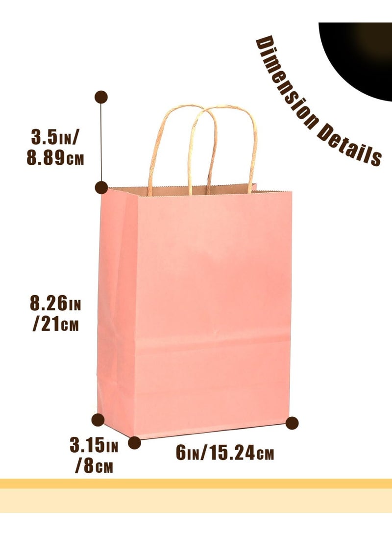 32Pcs Kraft Paper Bags with Handles - 16 Different Color Shopping Gift Bags - 21x15x8cm -8.3x6x3Inch Small Size - Image 3