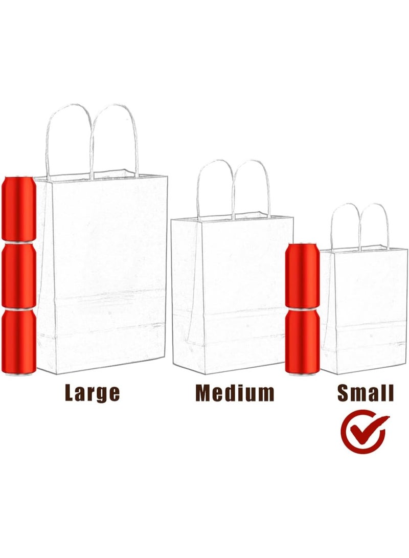 32Pcs Kraft Paper Bags with Handles - 16 Different Color Shopping Gift Bags - 21x15x8cm -8.3x6x3Inch Small Size - Image 2