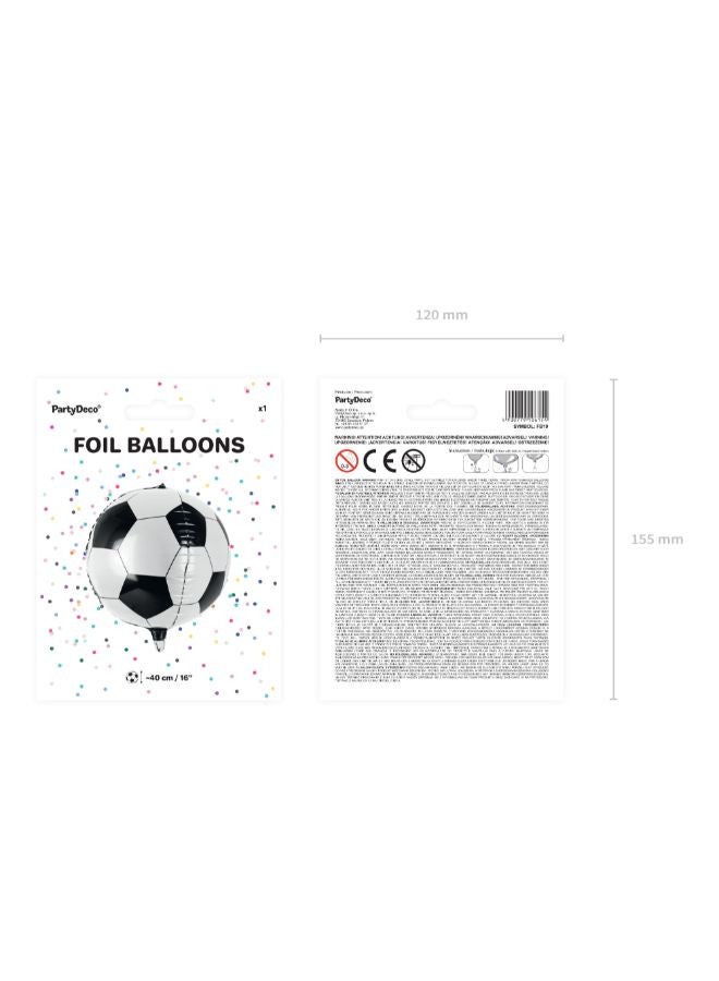 PartyDeco Foil Balloon Soccer Ball, 40cm - Image 5