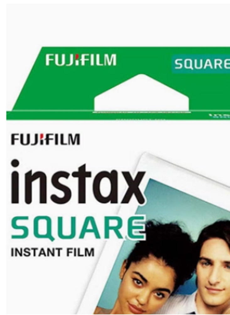 10 Sheets, Instax Square Photo Paper, White （in bulk）