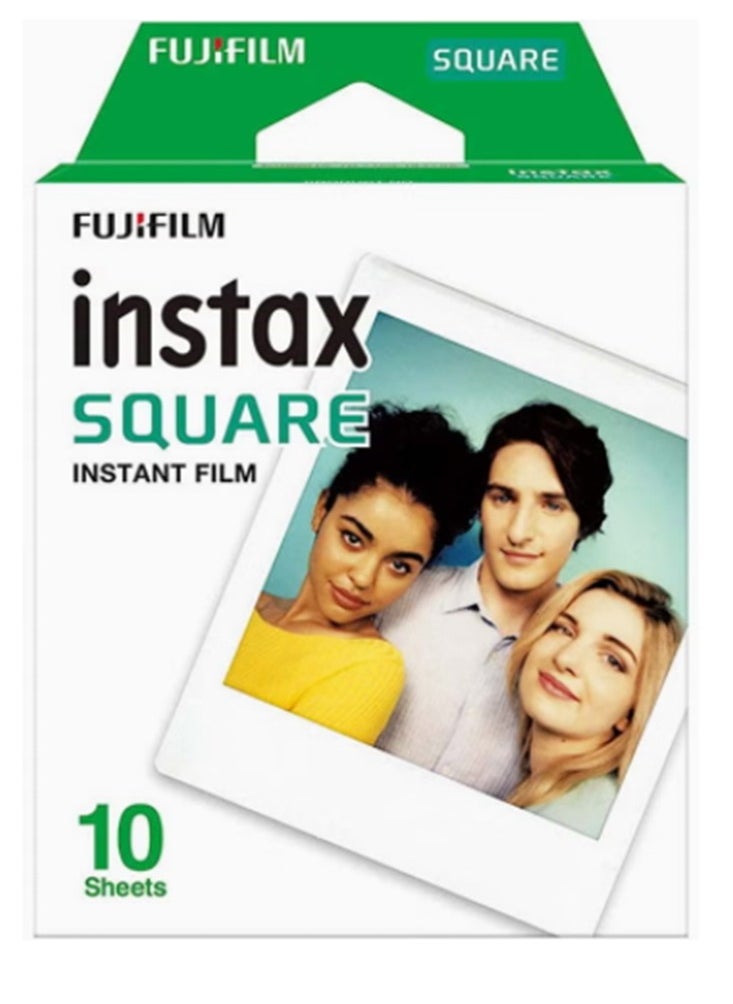 10 Sheets, Instax Square Photo Paper, White （in bulk）