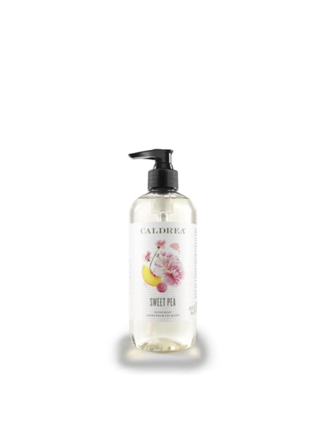 Caldrea Hand Wash Soap Aloe Vera Gel Olive Oil and Essential Oils to Cleanse and Condition Sweet Pea Scent 108 oz Packaging May Vary - Image 1