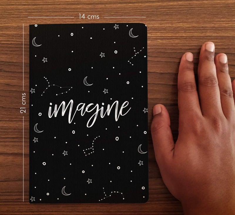Factor Notes Notebook: 100 GSM Natural Shade Paper Journal Diary, A5, 144 Pages (Imagine, Dot Grid) - Image 4