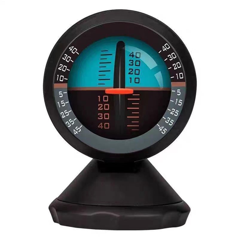 Timloon Timloon Car Inclinometer Level Tilt Gauge Indicator Gradient Balancer Tool for OffRoad Vehicle and selfDriving Travelling Supplies