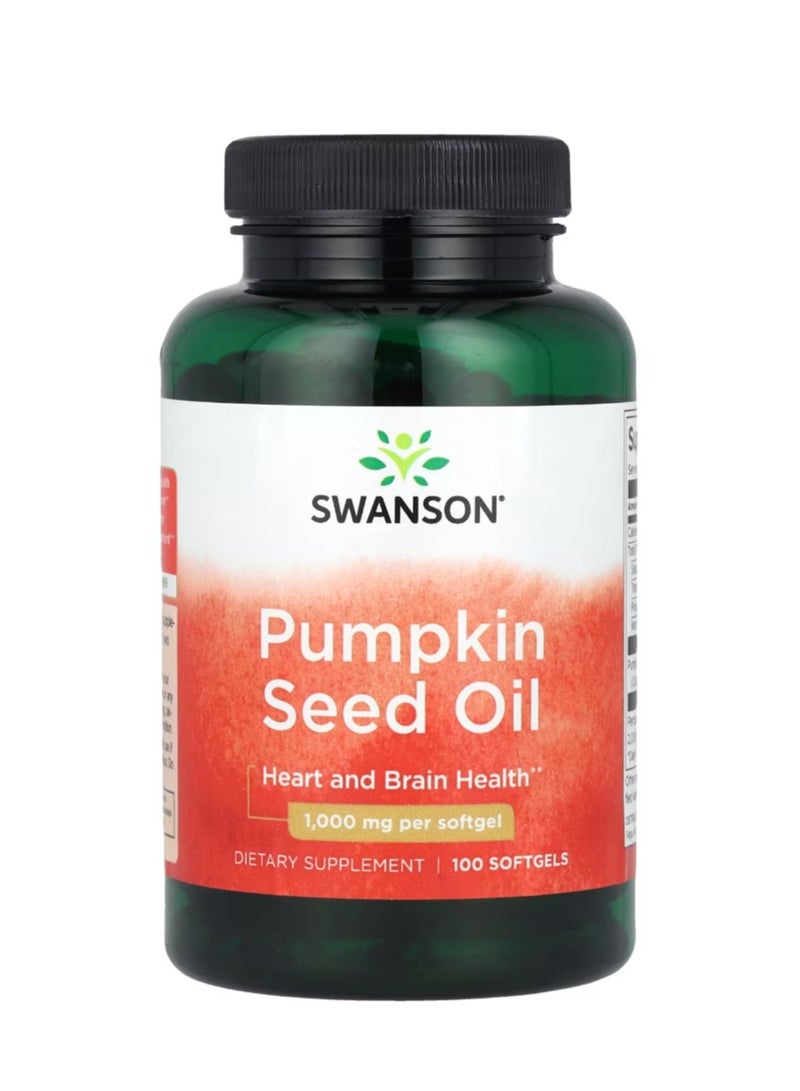 سوانسون زيت بذور اليقطين 1000 مجم 100 كبسولة هلامية - Image 1