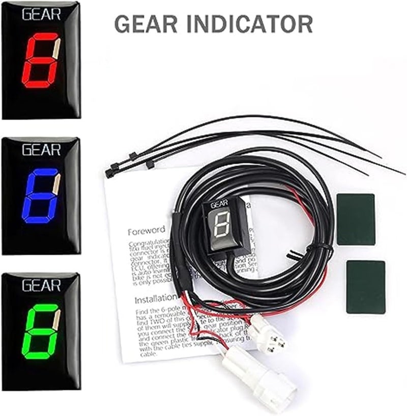 Wivplex Motorcycle 1-6 Speed Gear Indicator - Image 2