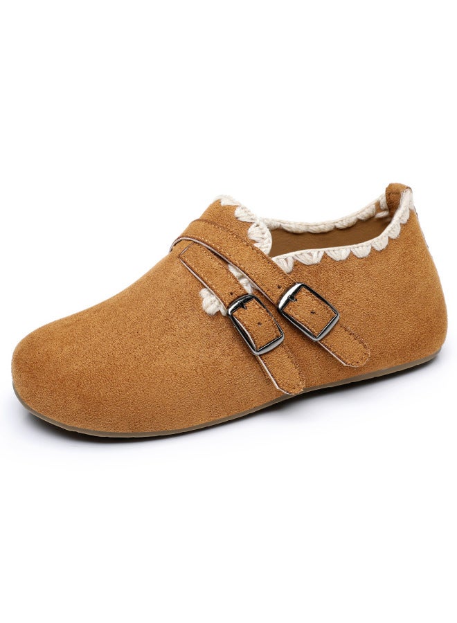 Knitted Collar Enclosed Heel Birkenstock Slip-on Loafer Casual Shoes Spring Lightweight Flat Driving Shoes