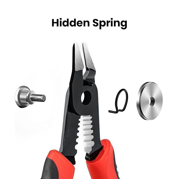 Keshmart Keshmart 5 in 1 Multipurpose Lineman Plier with Gripping Wrench Cutter Crimping Wire Stripper Fuction Combination plier Electric Cable Stripping Wrench Snapper  - Image 2