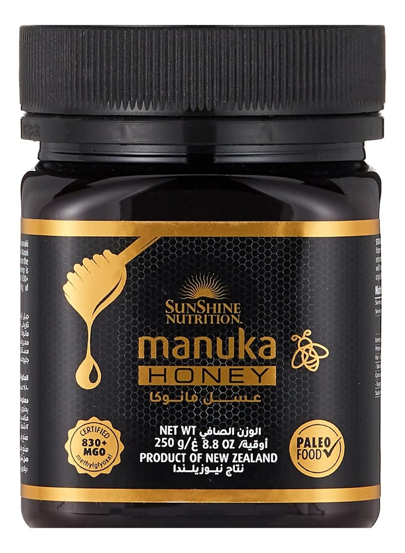 Manuka Honey 830+ MGO, 8.8Oz | Natural Sweater | Antioxidant | 100% Pure & Multifunctional Superfood | 250 Grams