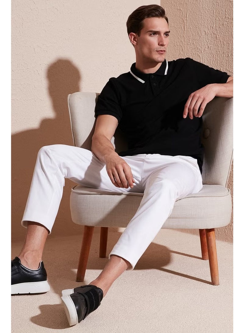 Buratti Cotton Regular Fit Buttoned Polo T Shirt Men's Polo T Shirt 59023861 - Image 2