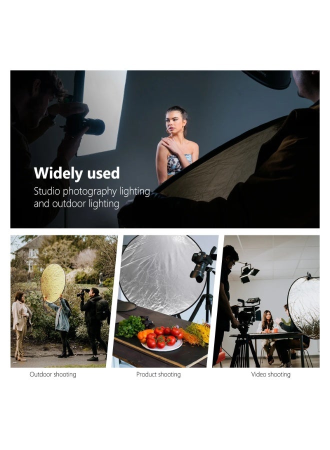 اف اكس ستوديو 5-in-1 Round Portable Photography Reflector - 80cm - Image 3