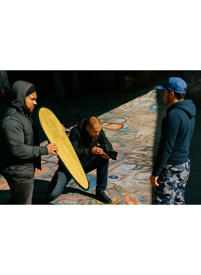 اف اكس ستوديو 5-in-1 Round Portable Photography Reflector - 80cm - Image 5