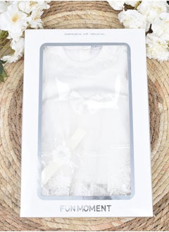 FUN MOMENT 2-Piece Newborn Dress Gift Set from 0 to 3 Months  - Image 5