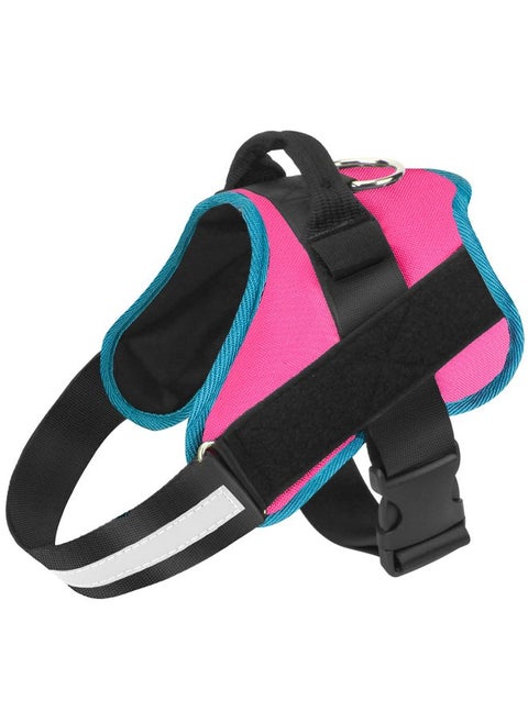 Bolux Dog Harness, No-Pull Reflective Dog Vest, Breathable Adjustable Pet Harness with Handle for Outdoor Walking - No More Pulling, Tugging or Choking X-Small (Pack of 1) RoseTurquoise