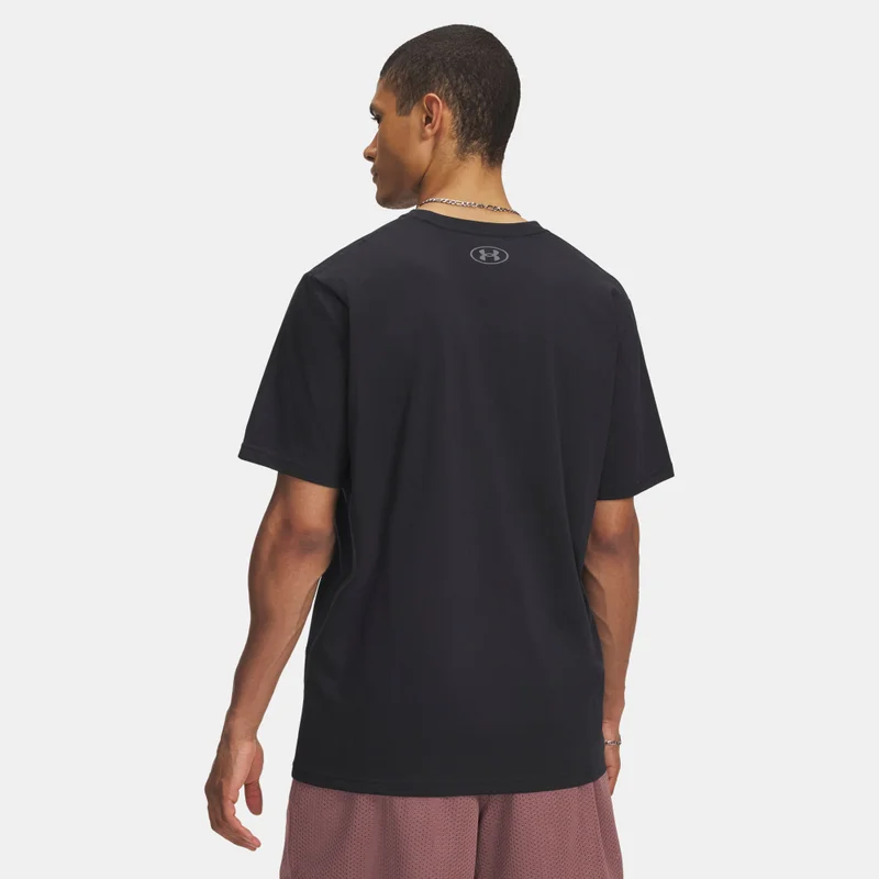 Under Armour Black Men's Triple Stack Logo T-Shirt for Men | Best Price UAE