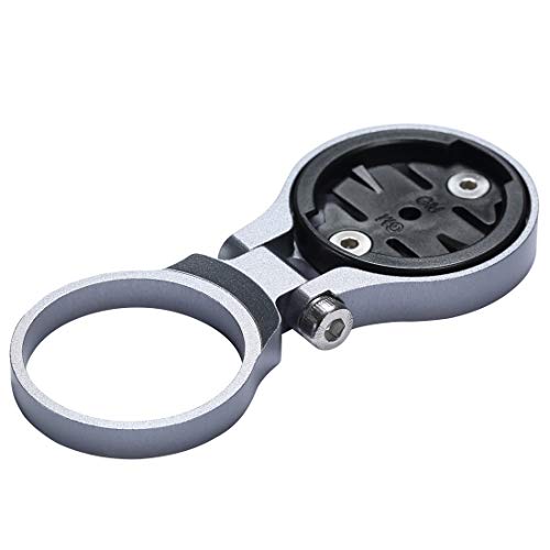 Dymoece Adjustable Bicycle Stem Computer Mount for Garmin Edge 25 130 200 500 510 520 800 810 820 1000 1030 (Gray) - Image 1