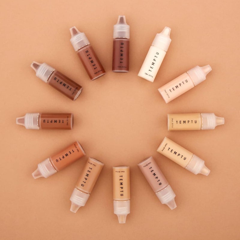 TEMPTU S/B Silicone-Based Airbrush Foundation - 006 Toffee, Professional Long-Wear Liquid Makeup for All Skin Types - Image 2