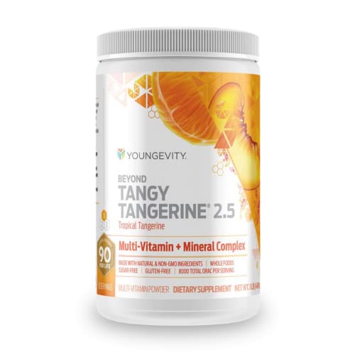 Youngevity Beyond Tangy Tangerine 25 Tropical Tangerine Ultimate MultiVitamin Mineral Complex Made with Natural Whole Foods 8000 ORAC