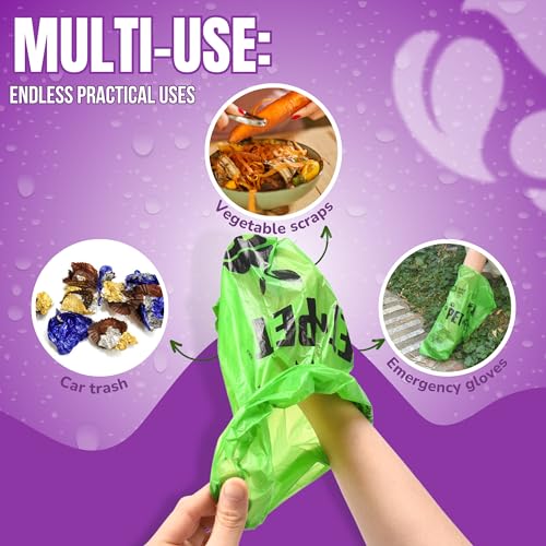 Pet N Pet 1080 Counts Green Poop Bags for Dogs, 41% Plant Based & 59% PE Extra Thick Dog Poop Bags Rolls, 9" x 13", Lavender Scented Pet Waste Bag - Image 5