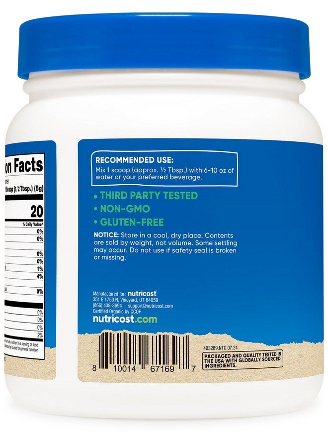 Nutricost مسحوق جذر الشمندر العضوي من نوتريكوست 1 رطل - نباتي، سوبر فود، معتمد من وزارة الزراعة الأمريكية العضوية - Image 4
