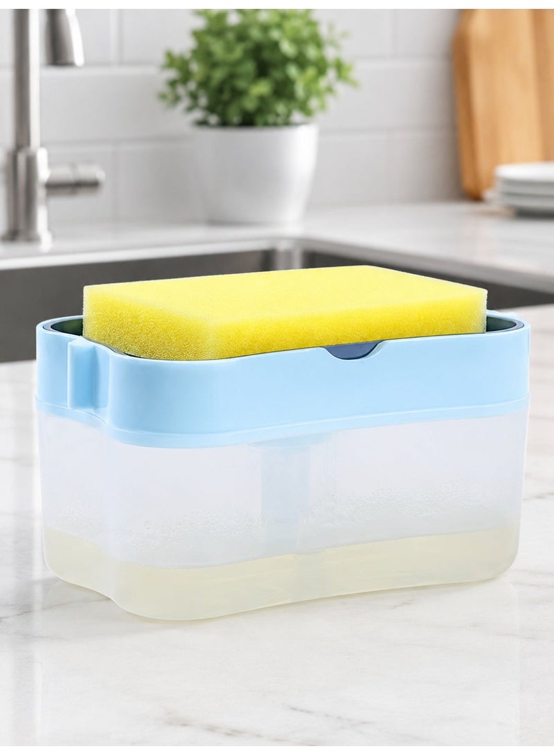 Soap Dispenser With Loofah Holder - Image 1