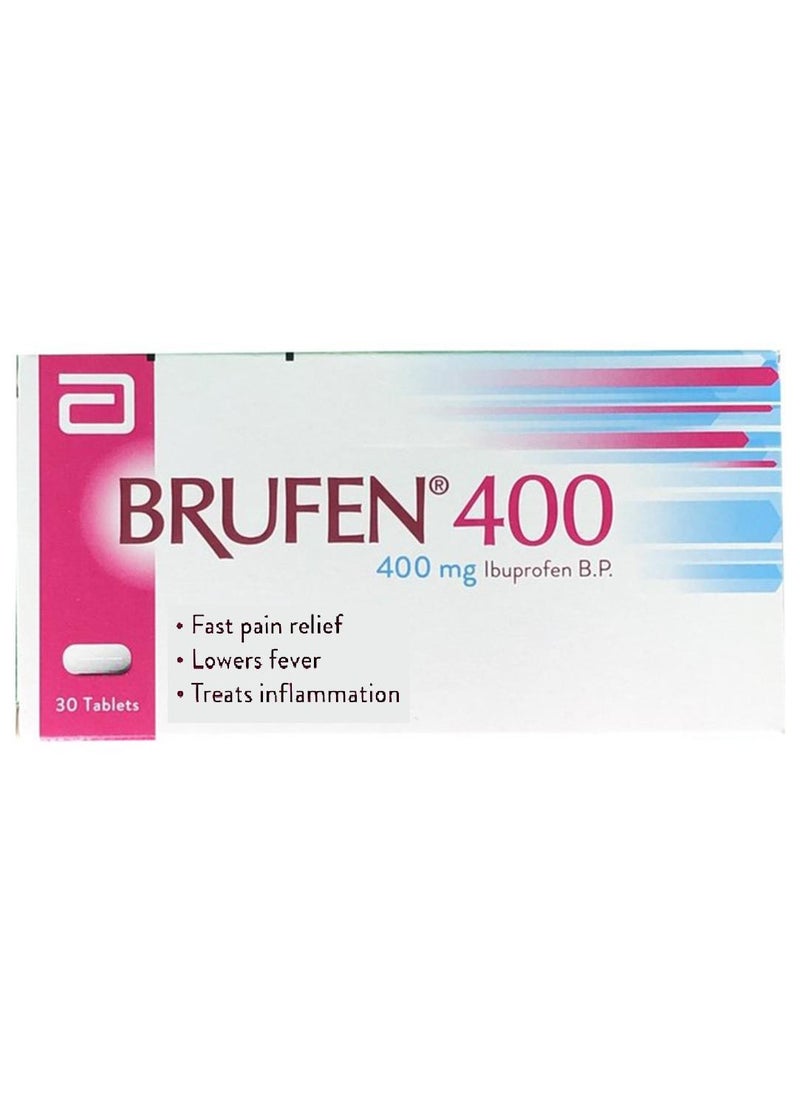BRUFEN Fats Pain Relief 400 Mg - 30 Tablets