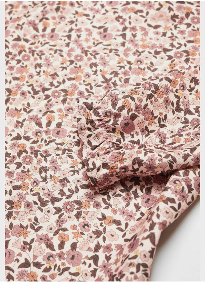 MANGO - Kids Floral Midi Dress - Image 1