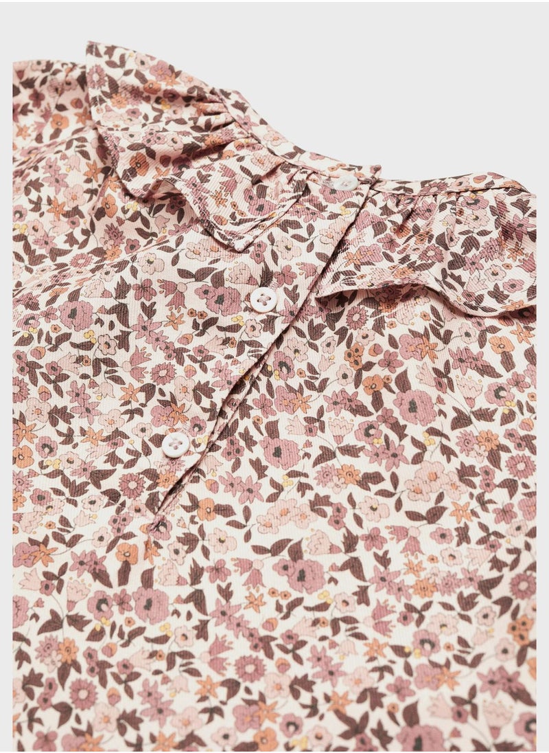 MANGO - Kids Floral Midi Dress - Image 1