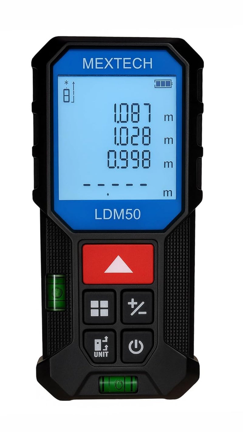 MEXTECH Digital Laser Distance Meter 50 Meter LDM50 - Image 1
