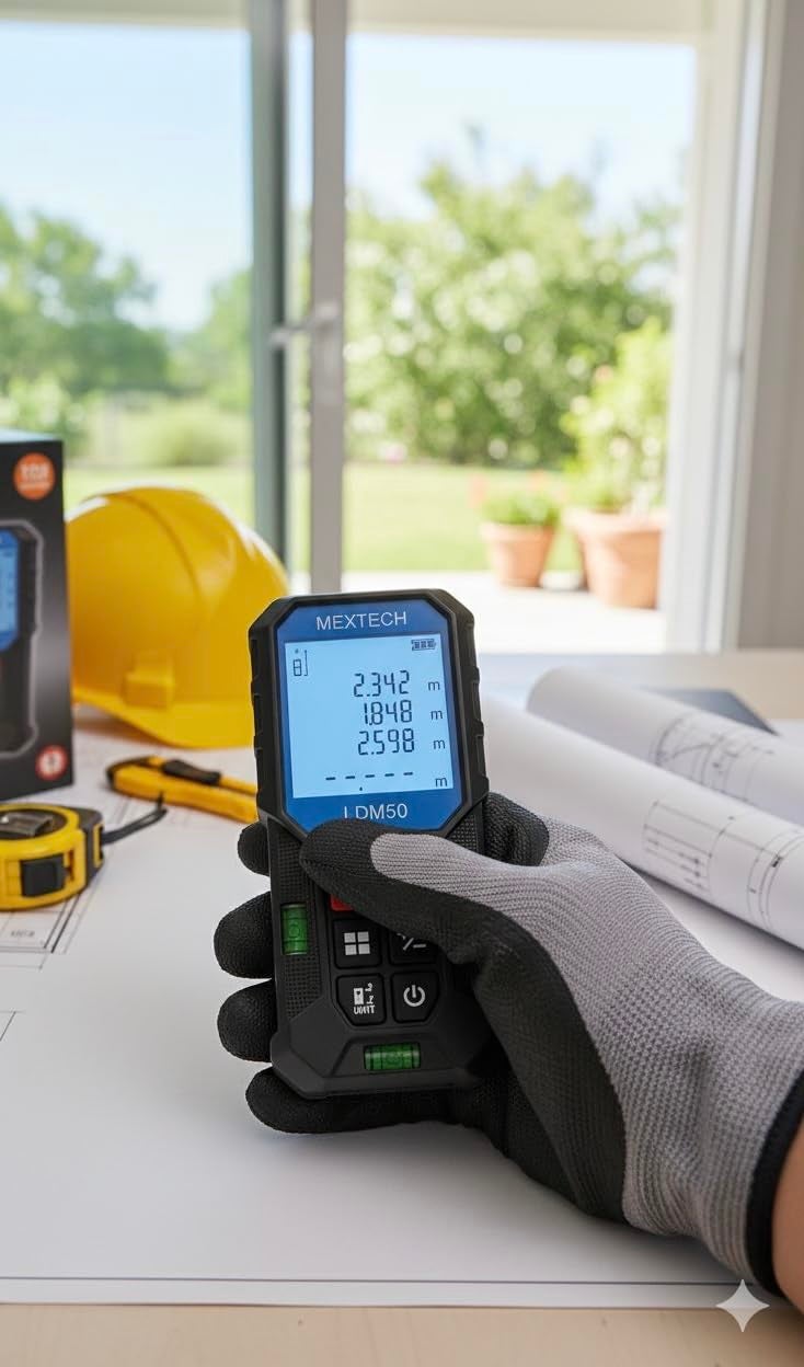MEXTECH Digital Laser Distance Meter 50 Meter LDM50 - Image 2