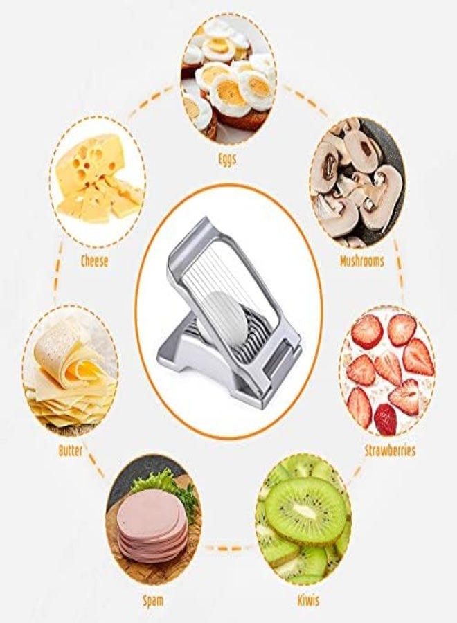 AKDC Egg Slicer For Hard Boiled  Egg Cutter Dishwasher Safe For Egg Strawberry Soft Fruit - Image 2