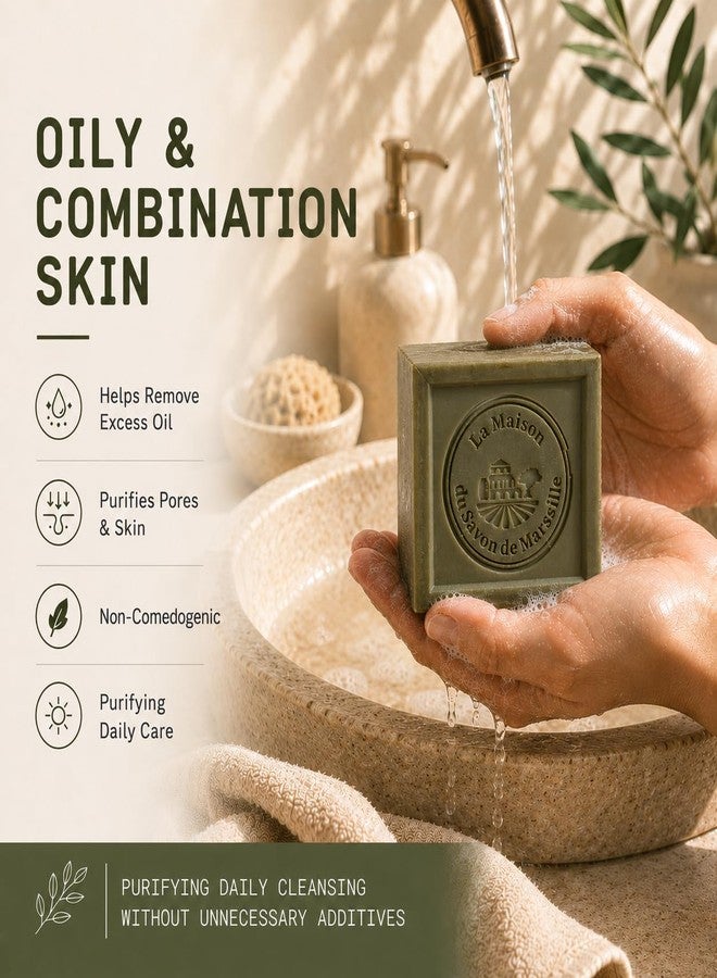 La Maison du Savon de Marseille La Maison du Savon Olive Oil Soap Bar, Savon de Marseille Soap, 21 oz - Image 4