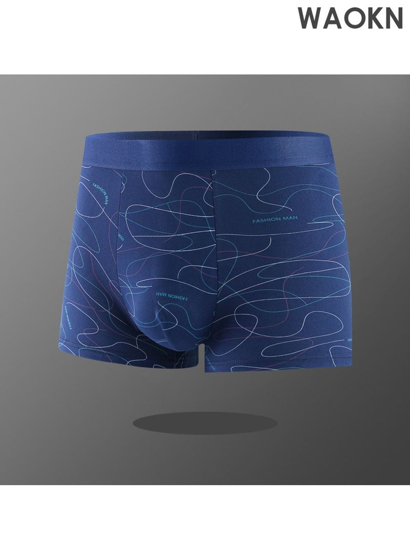 WAOKN 4 Pack Men’s Sort Boxer Briefs & Trunks,High Elasticity Men's Sort Briefs & Trunks Breathable and Comfortable Fashion Anti-Chafing Stretch Cotton, Breathable Stretch Cotton Moisture-Wicking Underwear,Modern Fit Low Rise - Image 3