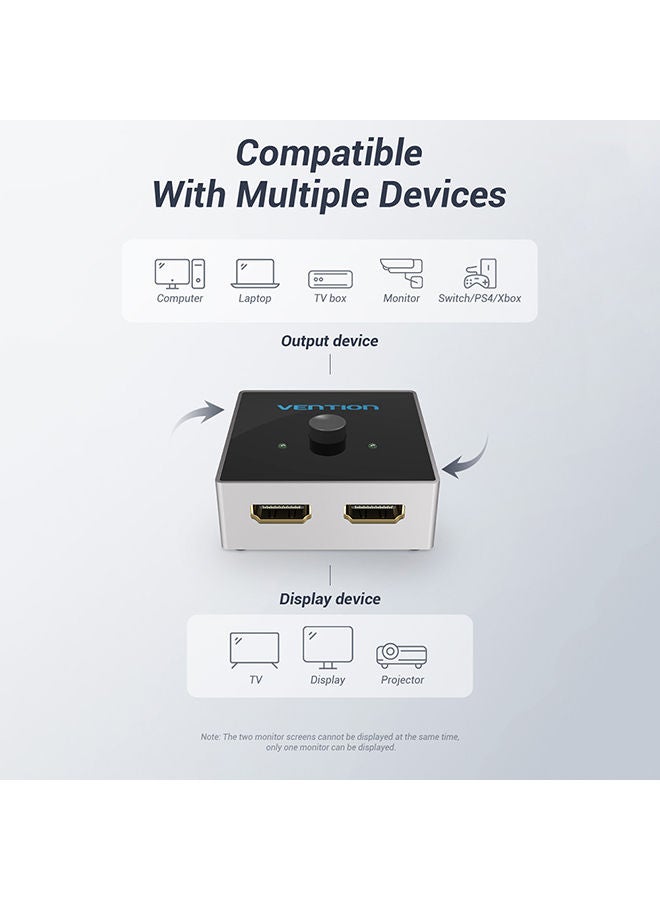 NIBEMINENT Bi-Directional Display Switch Black - Image 4