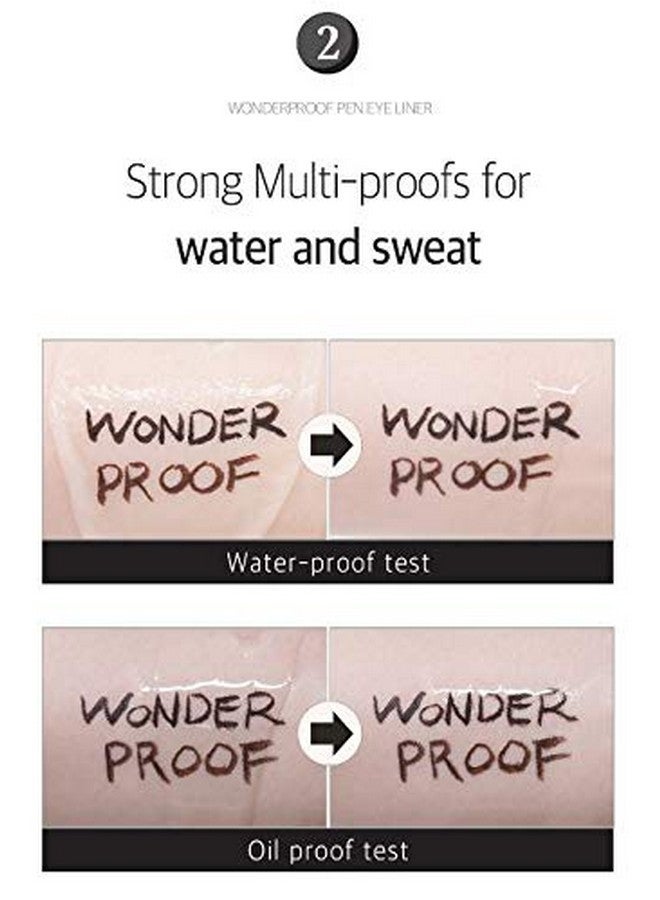 bom Wonderproof Pen Eyeliner Waterproof Liquid Eyeliner Pen Long Lasting Easy & Quick Drying - Image 5